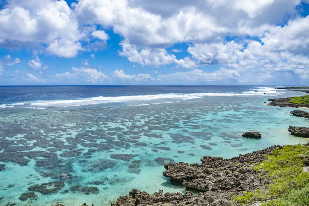 ダイビングショップ撮影中の海の風景