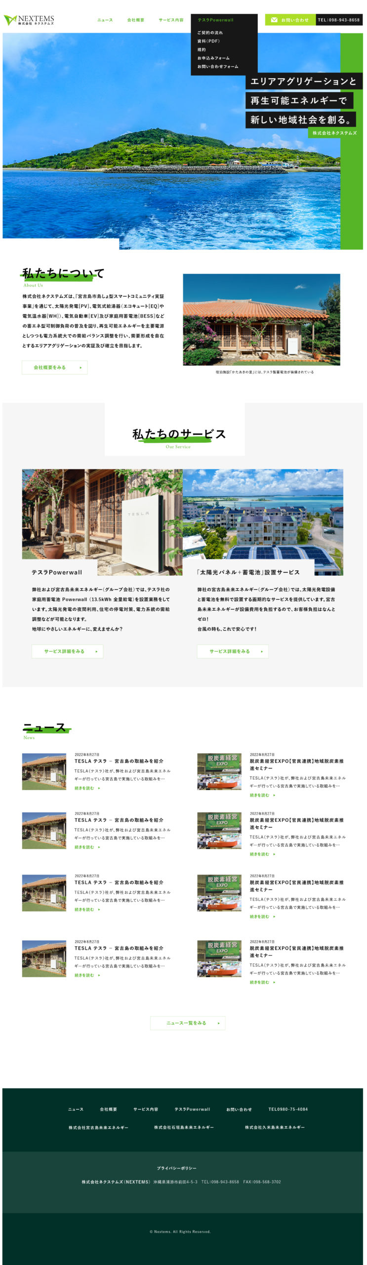 ネクステムズ公式サイト
